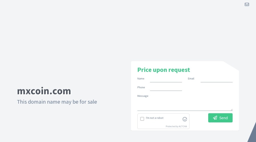 Screenshot of mxcoin.com