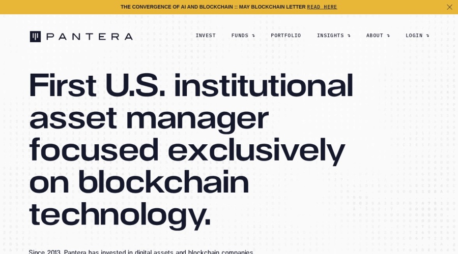 Screenshot of panteracapital.com