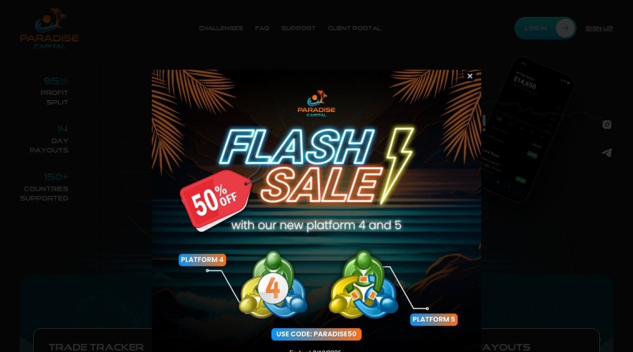 Screenshot of paradisecapital.ai