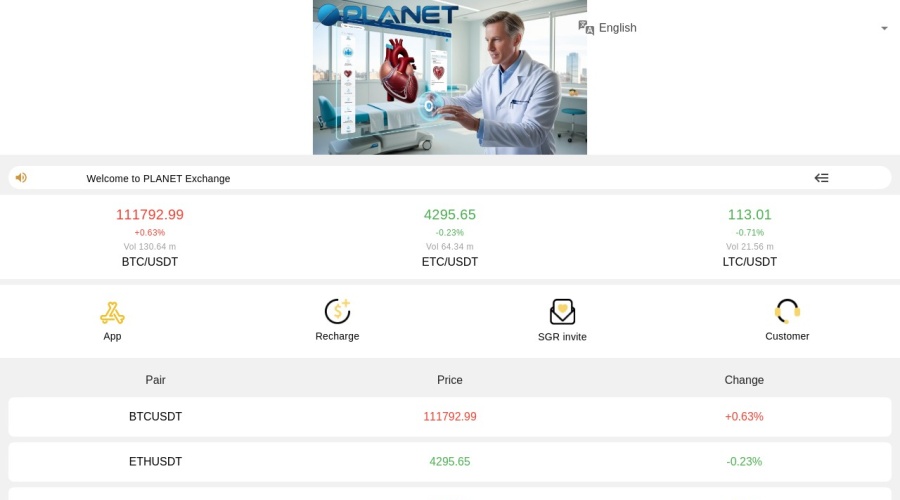 Screenshot of planet86.com