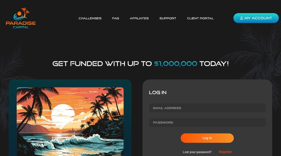 Screenshot of portal.paradisecapital.ai