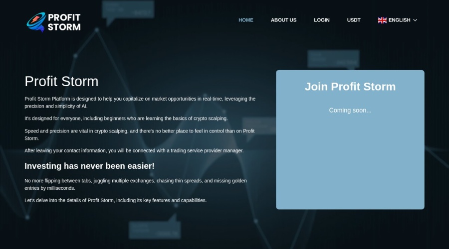 Screenshot of profit-storm.com