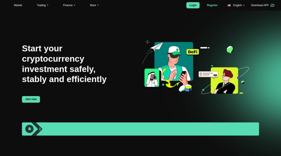 Screenshot of qexbit.org