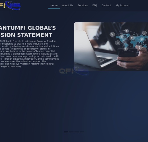 Screenshot of quantumfiglobal.io