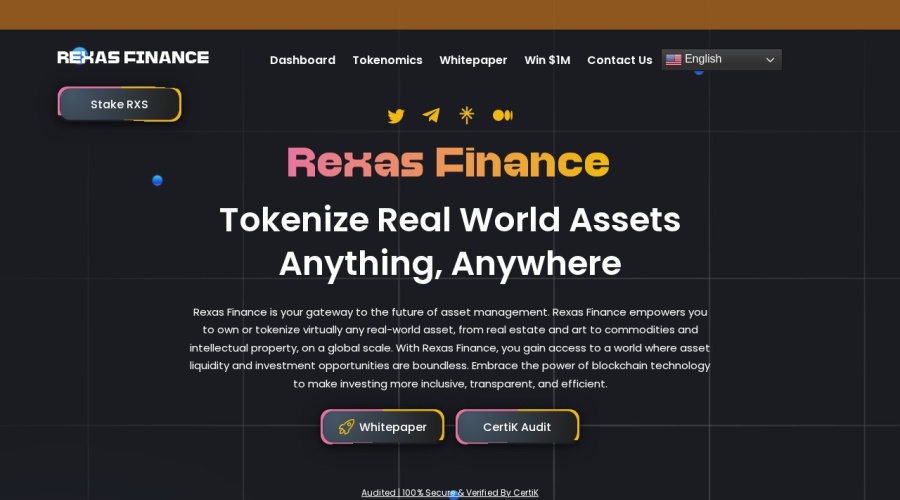 Screenshot of rexas.com