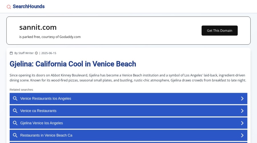 Screenshot of sannit.com