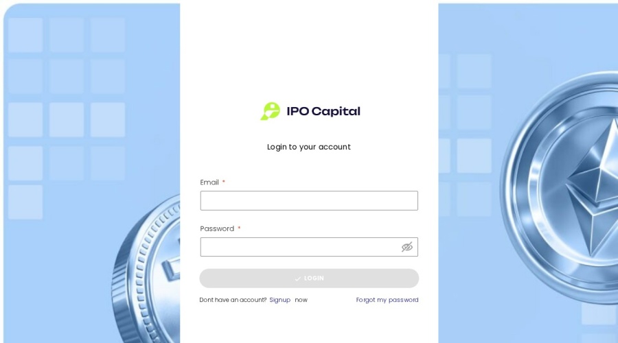 Screenshot of secure.ipo.capital