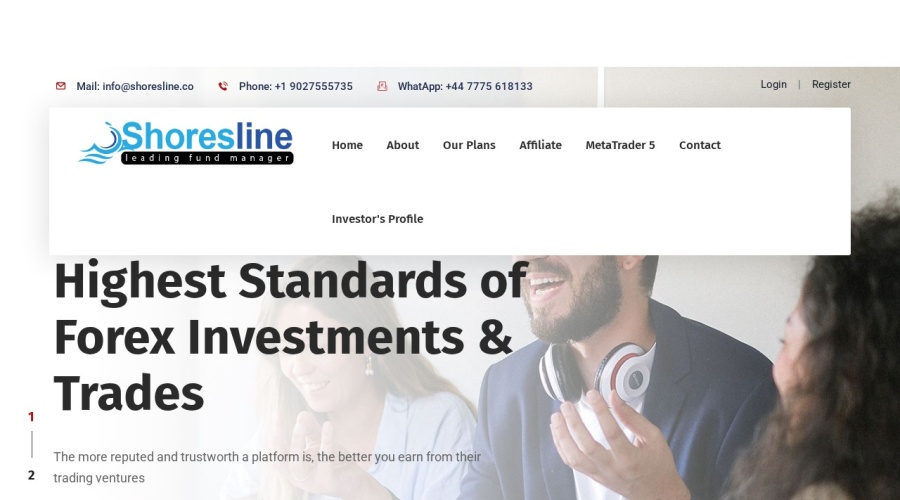 Screenshot of shoreslines.co