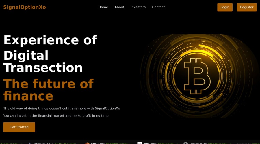 Screenshot of signaloptionxo.com