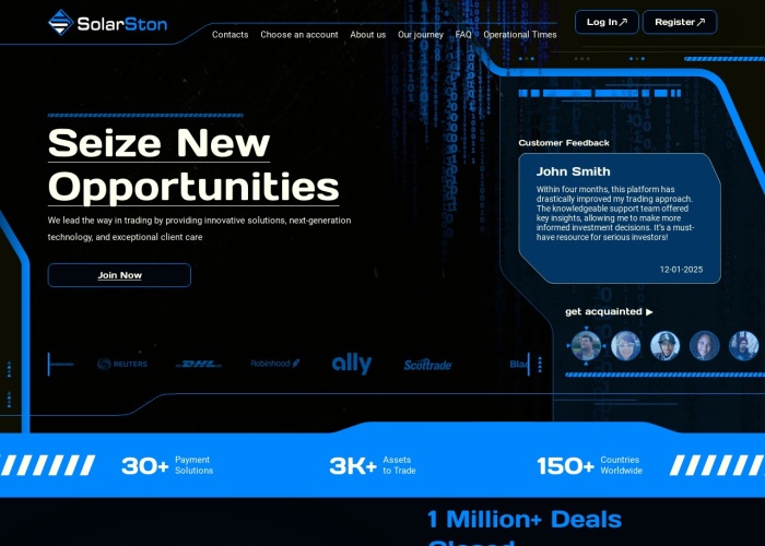 Screenshot of solarston.com