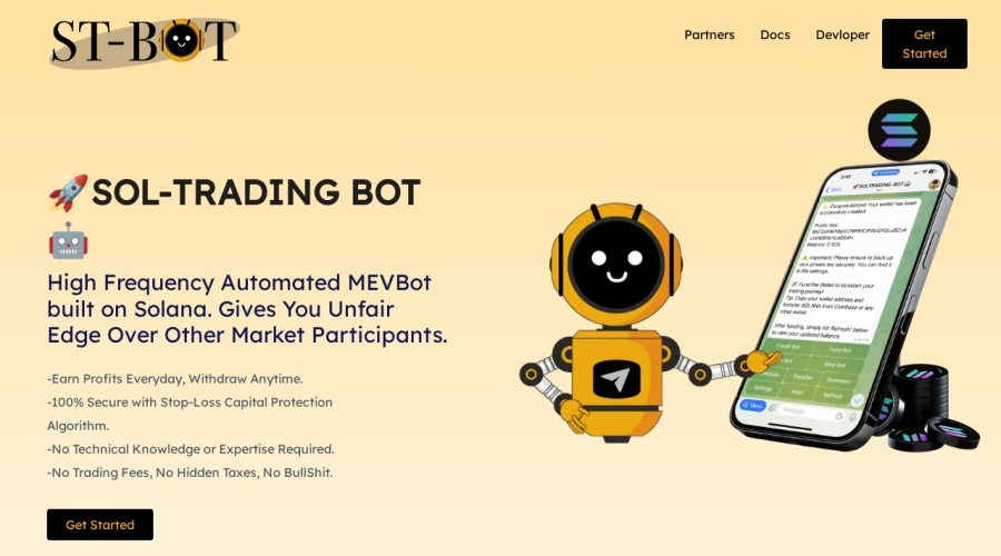 Screenshot of soltradingbot.ai