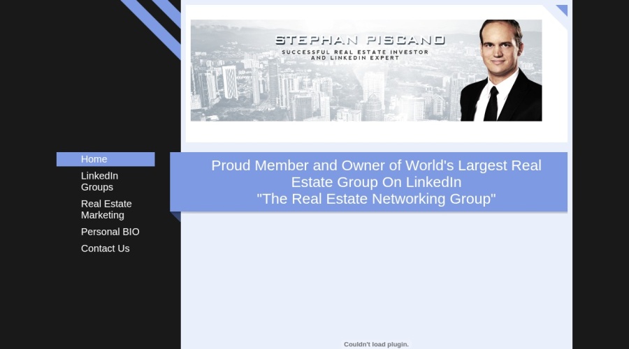 Screenshot of stephan piscano.com