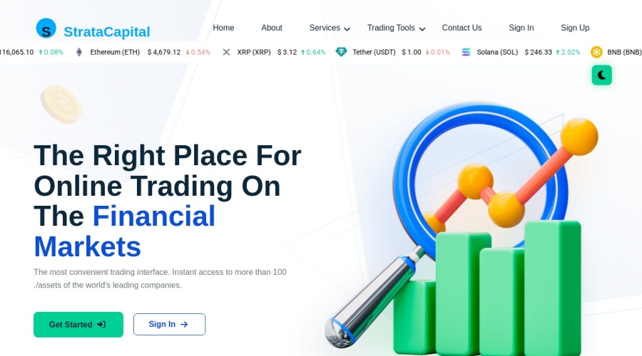 Screenshot of stratacapitalfundingsllc.com
