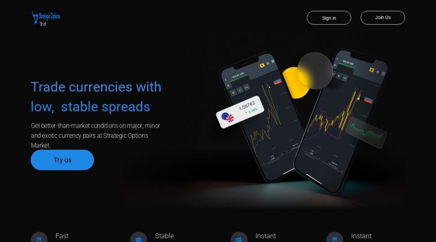 Screenshot of strategicoptionsmarket.com