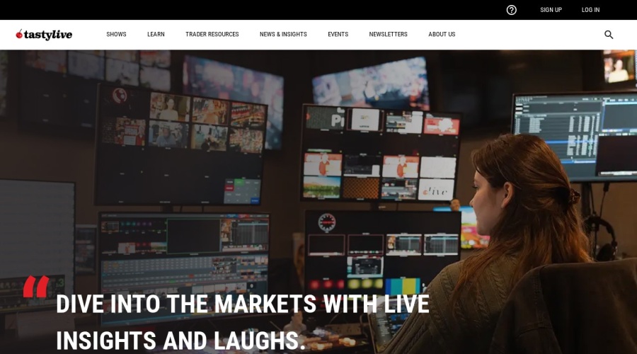 Screenshot of tastylive.com