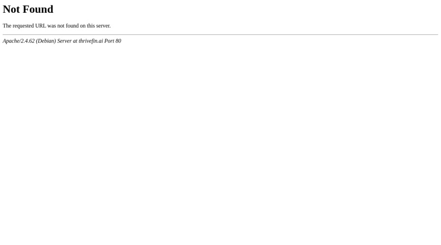 Screenshot of thrivefin.ai