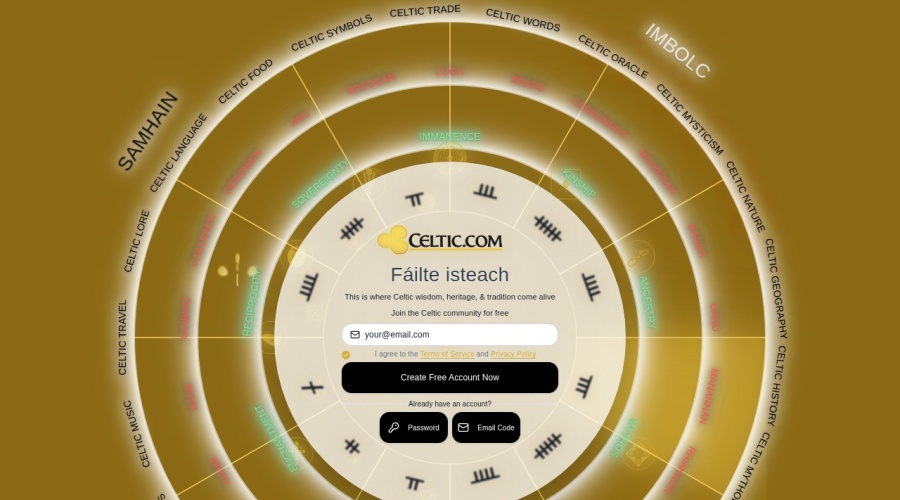 Screenshot of trad.net