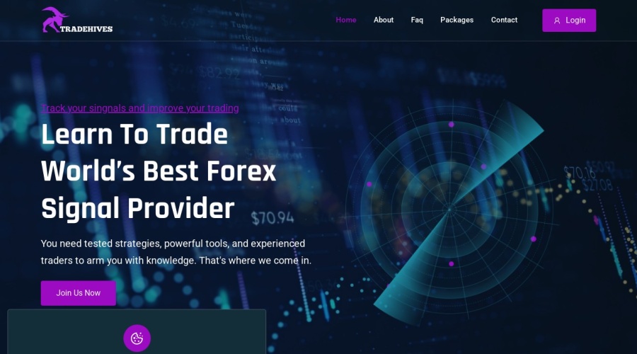 Screenshot of tradehives.org