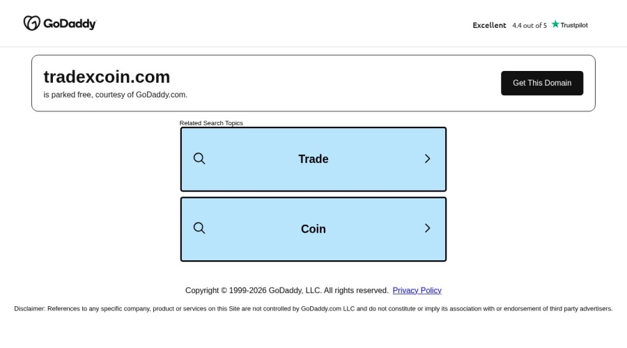 Screenshot of tradexcoin.com