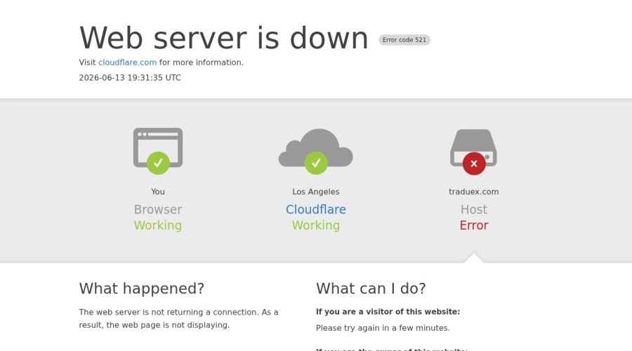 Screenshot of traduex.com