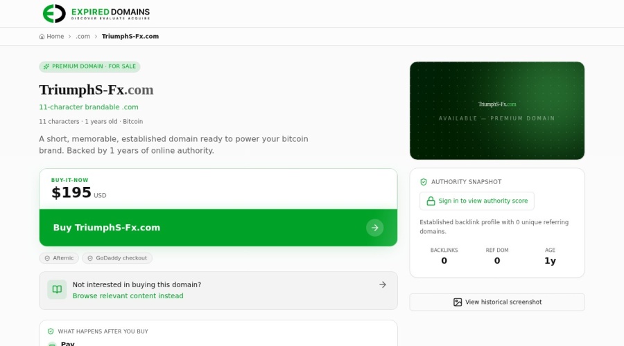 Screenshot of triumphs-fx.com