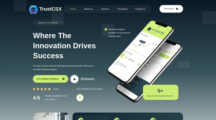 Screenshot of trustcsx.com