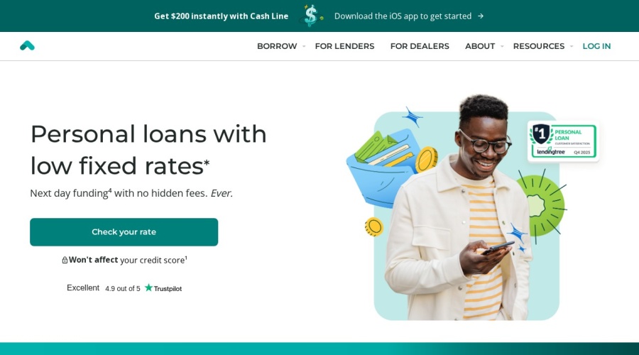 Screenshot of upstart.com