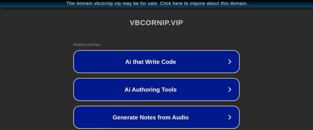 Screenshot of vbcornip.vip
