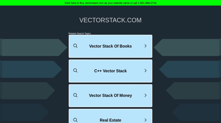 Screenshot of vectorstack.com