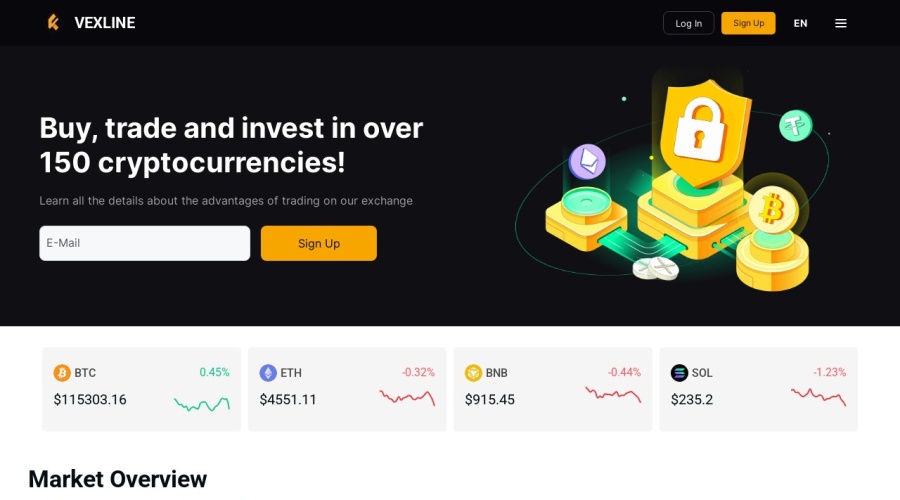 Screenshot of vexline.com