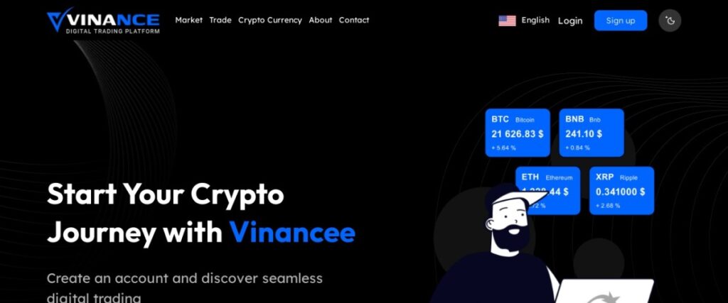 Screenshot of vinancee.app
