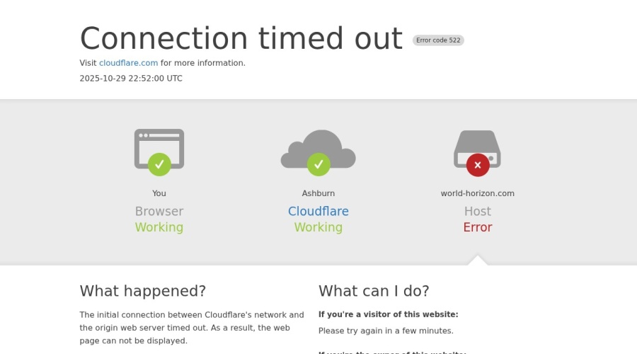 Screenshot of world-horizon.com