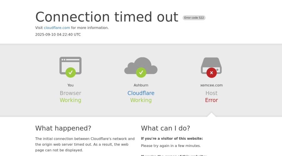 Screenshot of xemcee.com