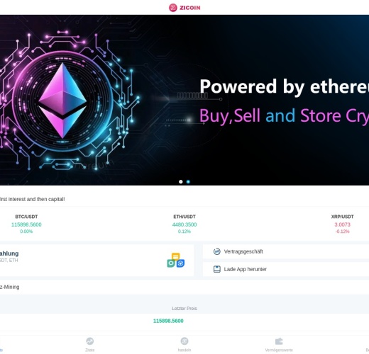 Screenshot of ziexc.com